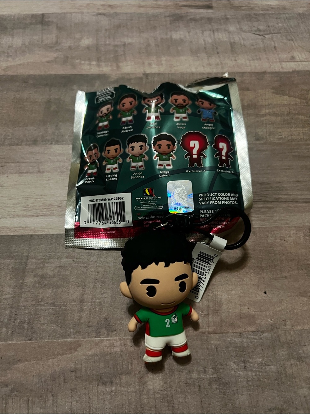 2026 Monogram Mexico Soccer Men's National Team Jorge Sanchez Bag Clip Keychain